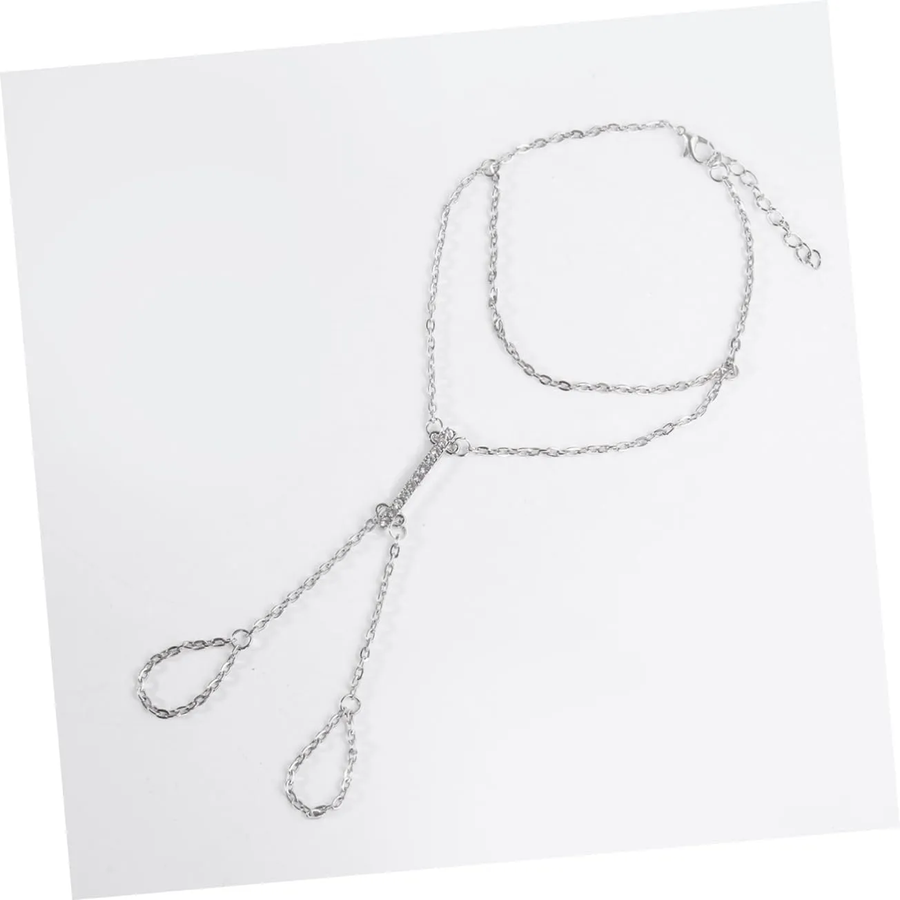 1pc Women Anklet Barefoot Chain Jewelry Sterling Silver Anklets Sparkle Sandals Sterling Adjustable