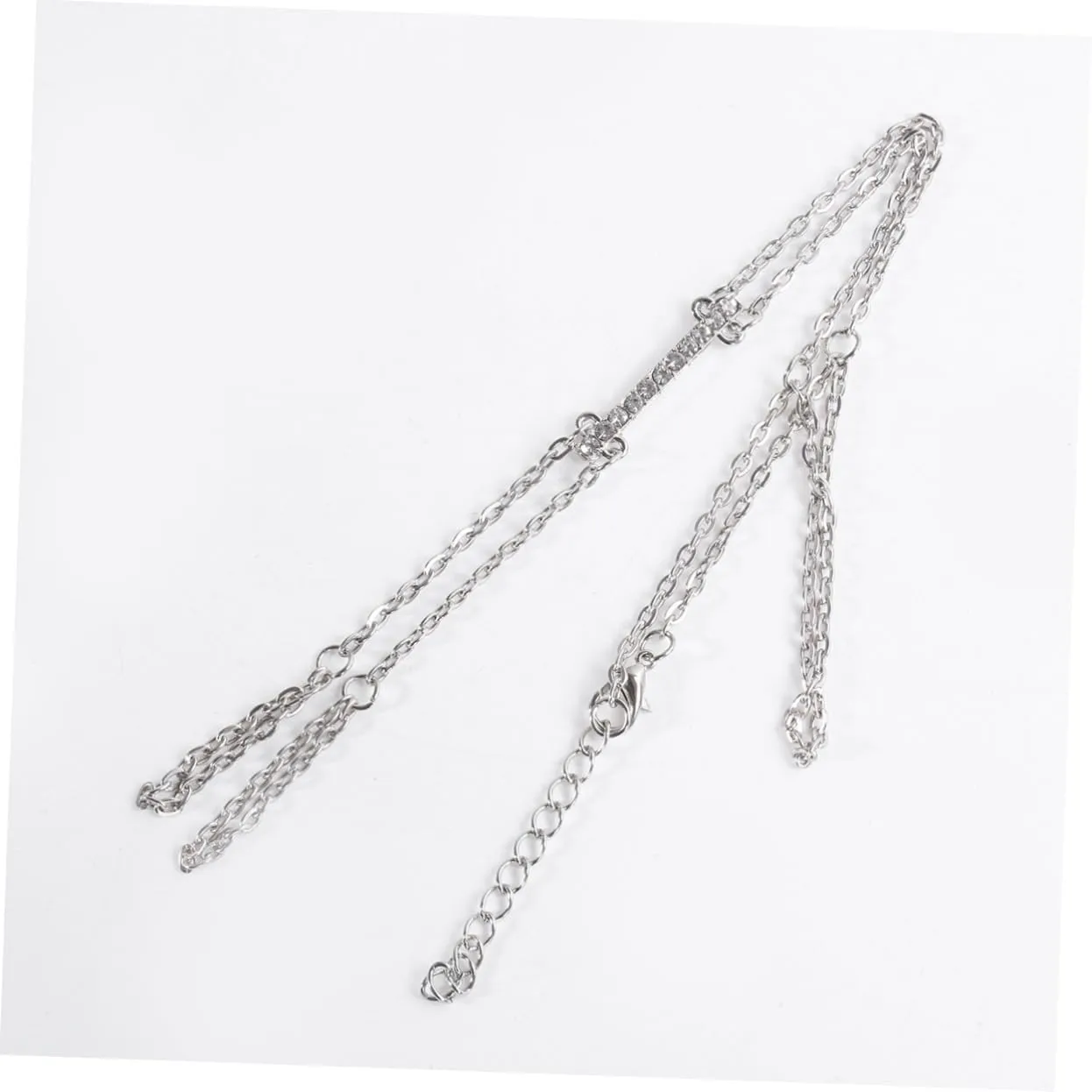 1pc Women Anklet Barefoot Chain Jewelry Sterling Silver Anklets Sparkle Sandals Sterling Adjustable