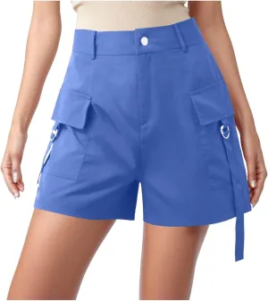 2024 Women's Athletic Shorts Stretch Golf Active Hiking Cargo Shorts Outdoor Summer Shorts with Pockets Water Resistant