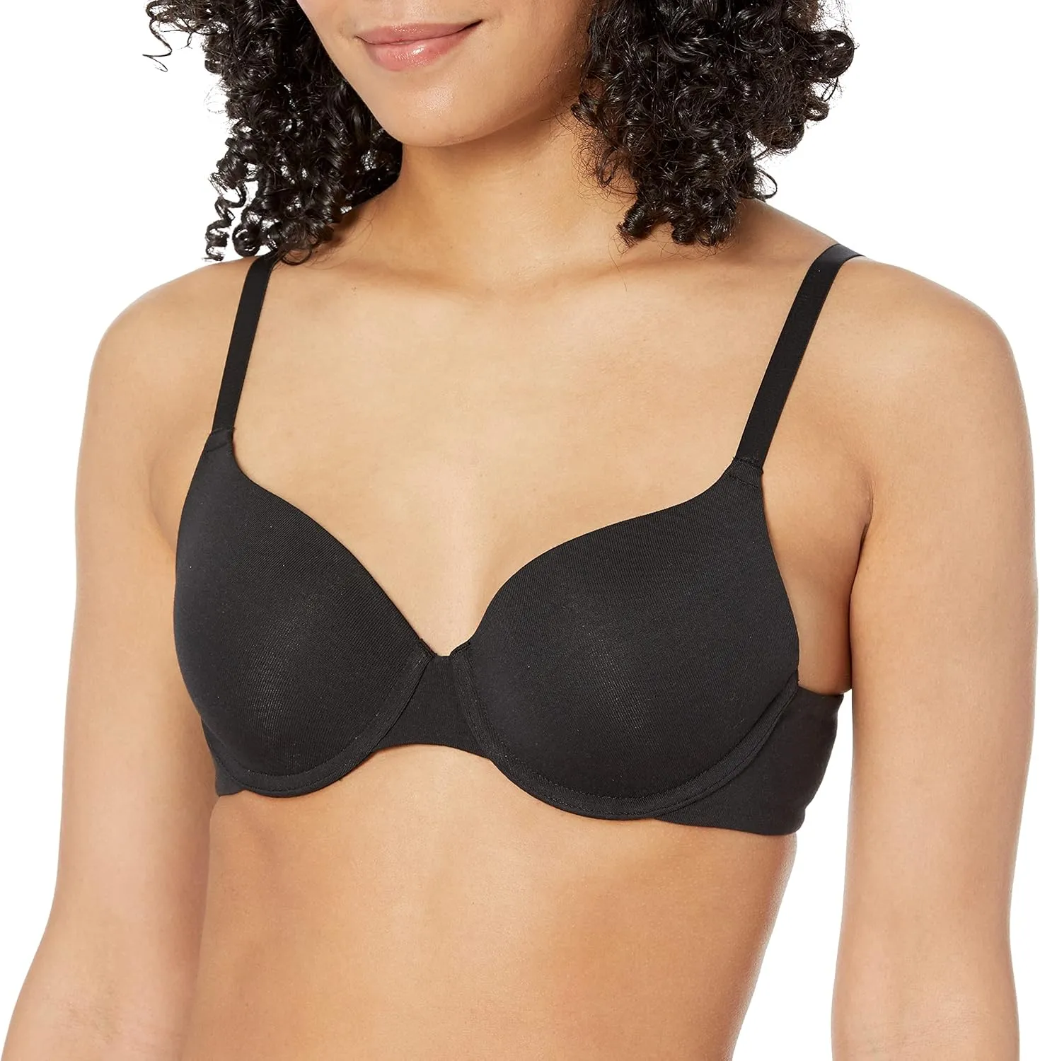 Amazon Essentials T-Shirt Bras for Women, Comfortable Underwire, Pack of 2