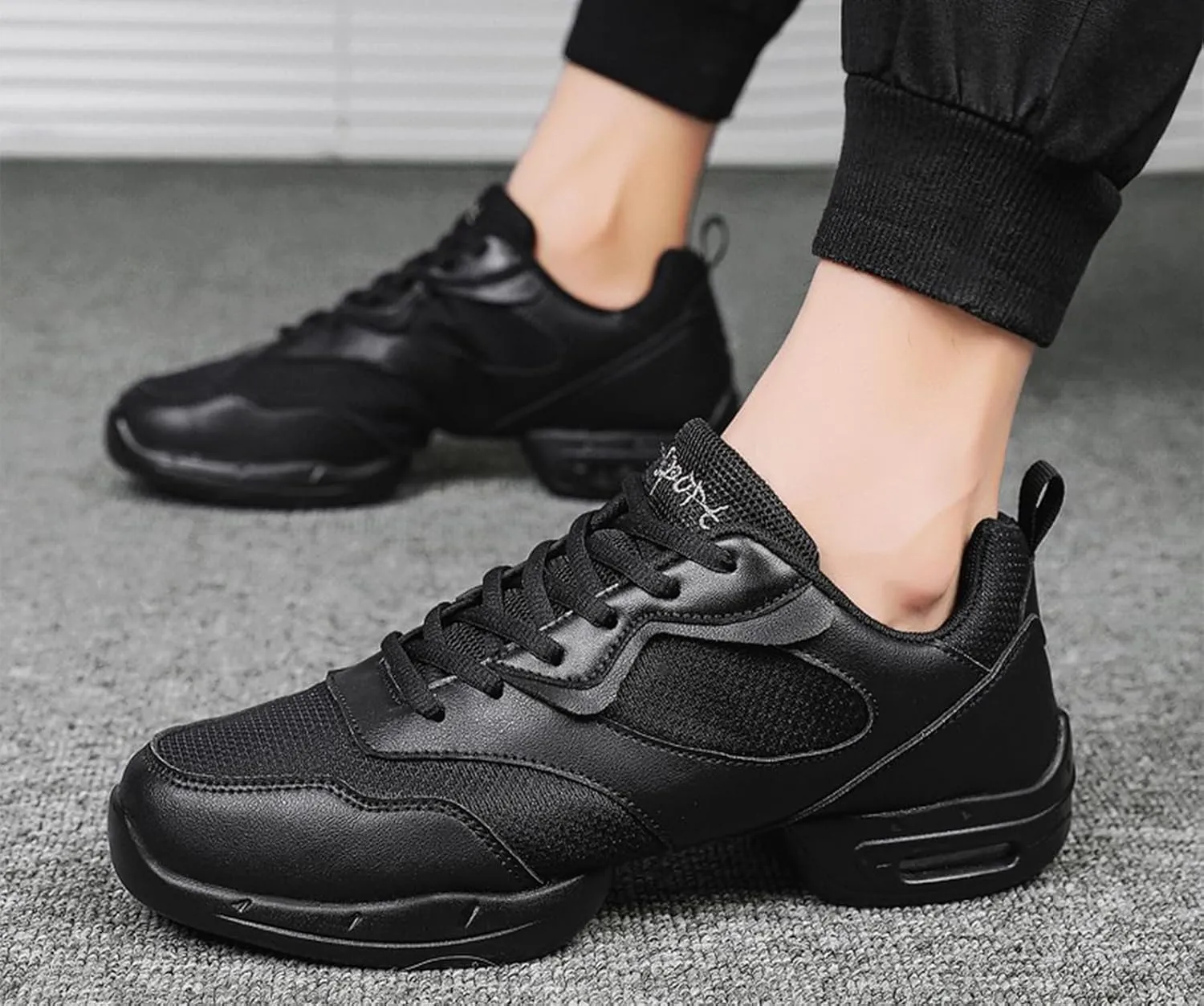 AOQUNFS Men Latin Dance Shoes Salsa Practice Competion Causul Dance Sneakers,Mode 201