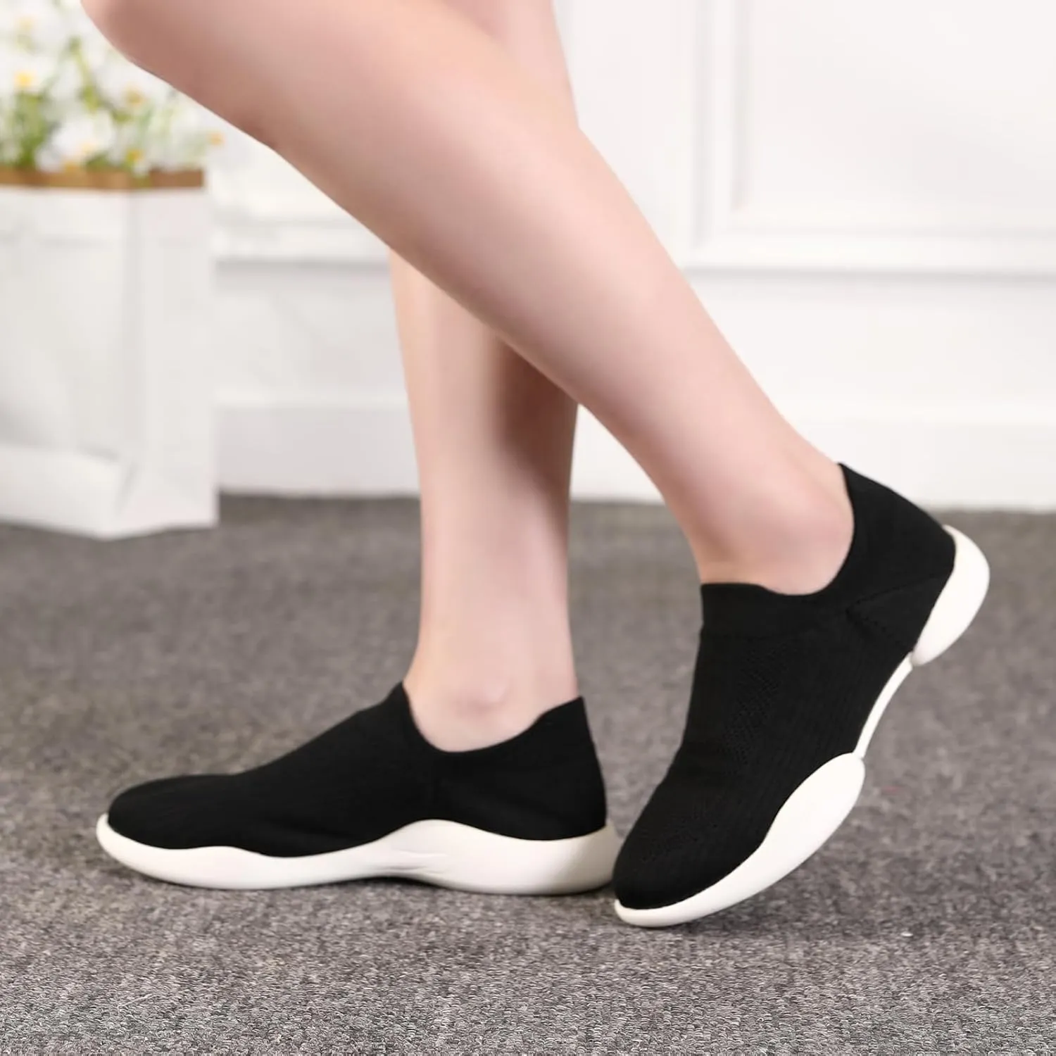AOQUNFS Women Practice Dance Shoes Social Dance Sneaker Beginner Dance Ballroom Salsa Shoes