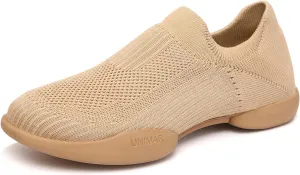 AOQUNFS Women Practice Dance Shoes Social Dance Sneaker Beginner Dance Ballroom Salsa Shoes