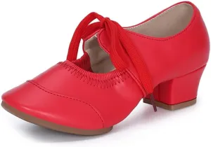 AOQUNFS Womens Dance Sneakers Ballroom Lace-up Modern Salsa Latin Jazz Practice Dance Shoes,YMJ-215