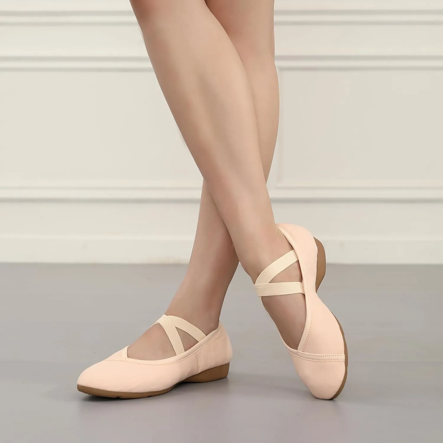 AOQUNFS Womens Latin Dance Shoes Close Toe Ballroom Dance Practice Performance Shoes,Model XMY-JCD