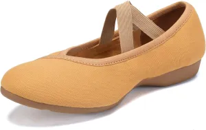 AOQUNFS Womens Latin Dance Shoes Close Toe Ballroom Dance Practice Performance Shoes,Model XMY-JCD