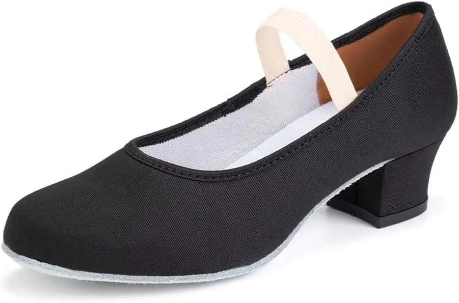 AOQUNFS Womens Latin Dance Shoes Close Toe Teacher Shoes Ballroom Practice Dance Shoes,Model XGWX-5.5