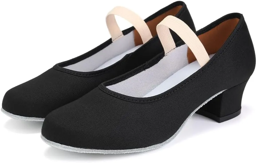 AOQUNFS Womens Latin Dance Shoes Close Toe Teacher Shoes Ballroom Practice Dance Shoes,Model XGWX-5.5