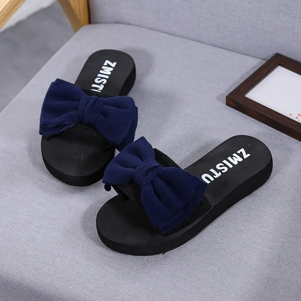 Arch Support Flip Flops for Women Flip-flops Outdoor Summer Women Beach Sandals Slipper Bow Shoes Indoor Women's sandals