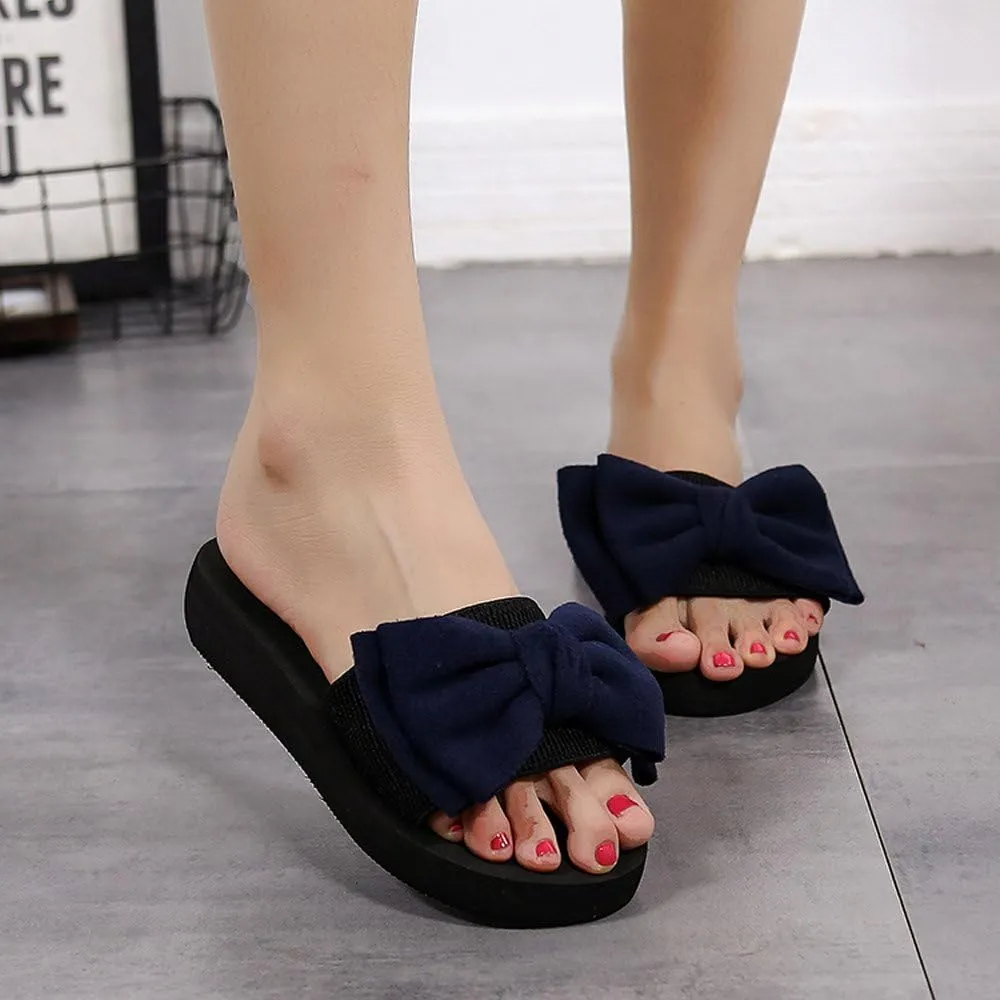 Arch Support Flip Flops for Women Flip-flops Outdoor Summer Women Beach Sandals Slipper Bow Shoes Indoor Women's sandals