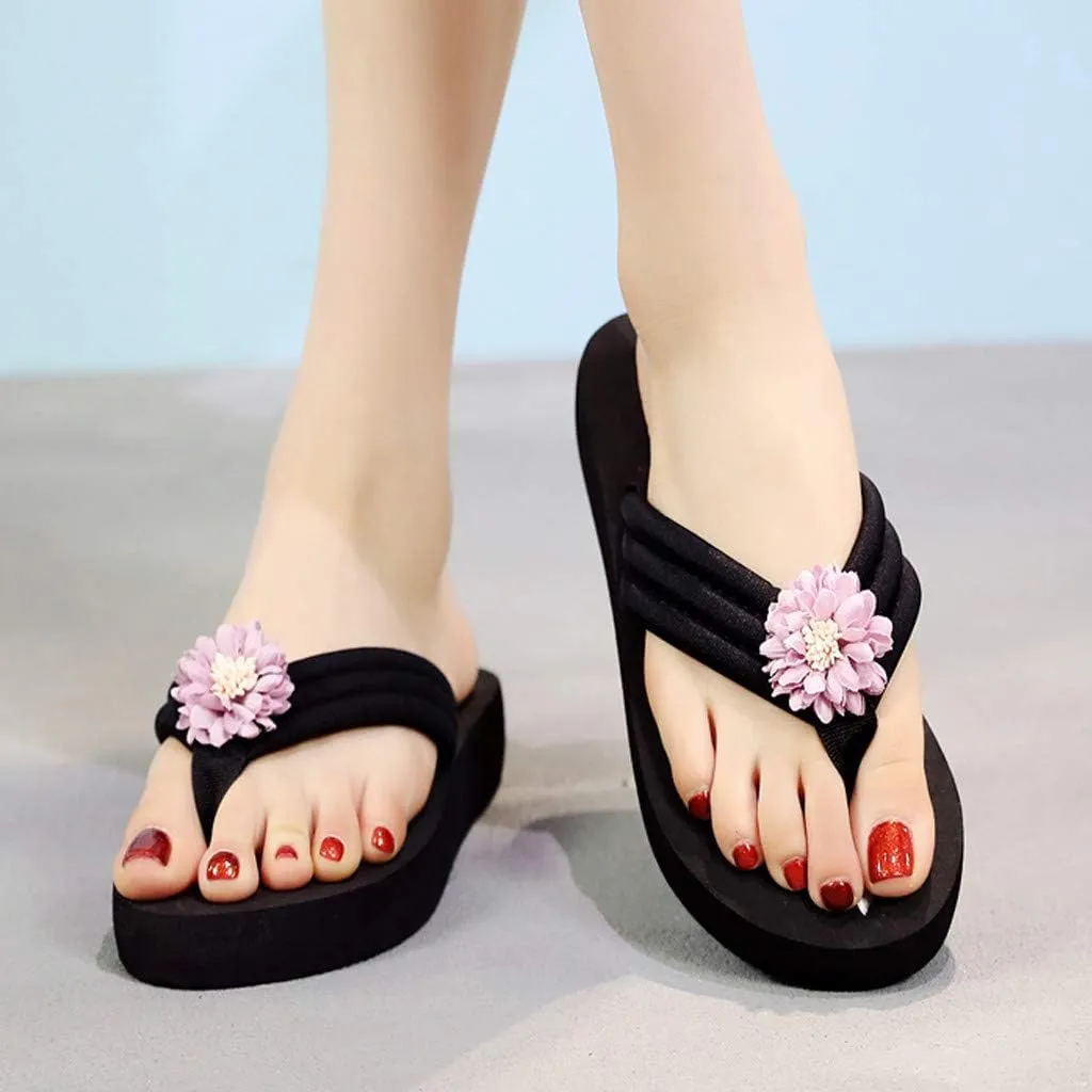 Arch Support Flip Flops for Women Summer Women's Slippers Toe Shoes Clip Bohemian Wedges Flops Flip Beach Women's slipper