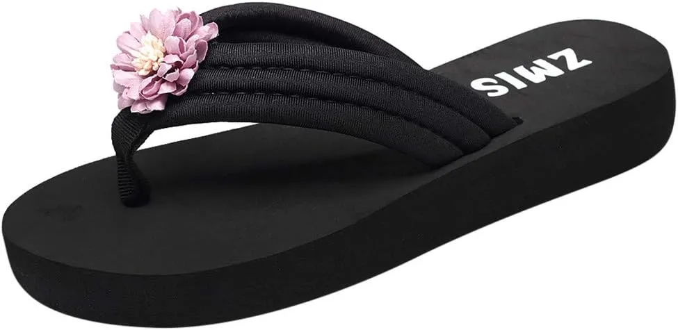 Arch Support Flip Flops for Women Summer Women's Slippers Toe Shoes Clip Bohemian Wedges Flops Flip Beach Women's slipper