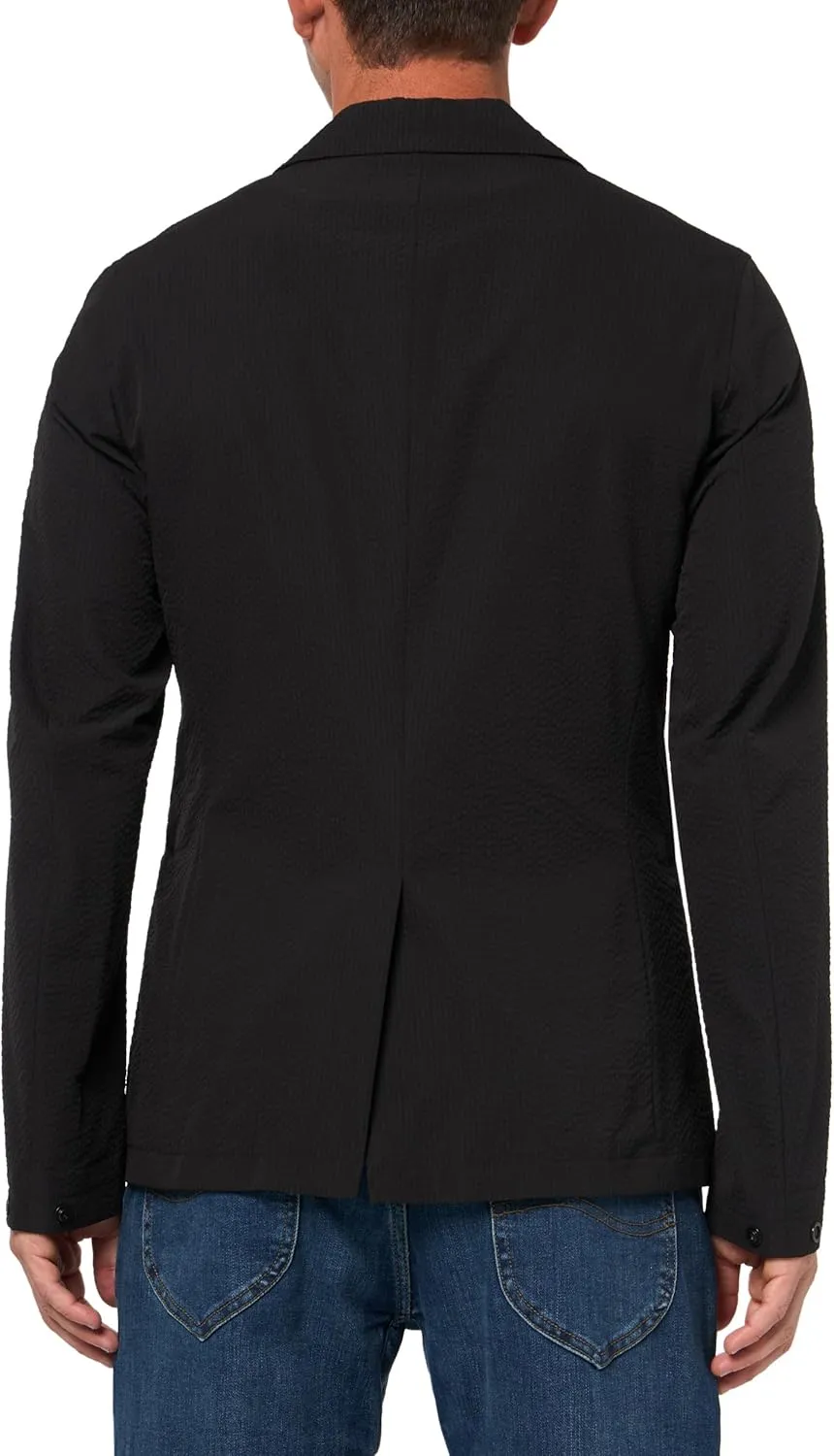 Armani Exchange Men's Nylon Seersucker Blazer