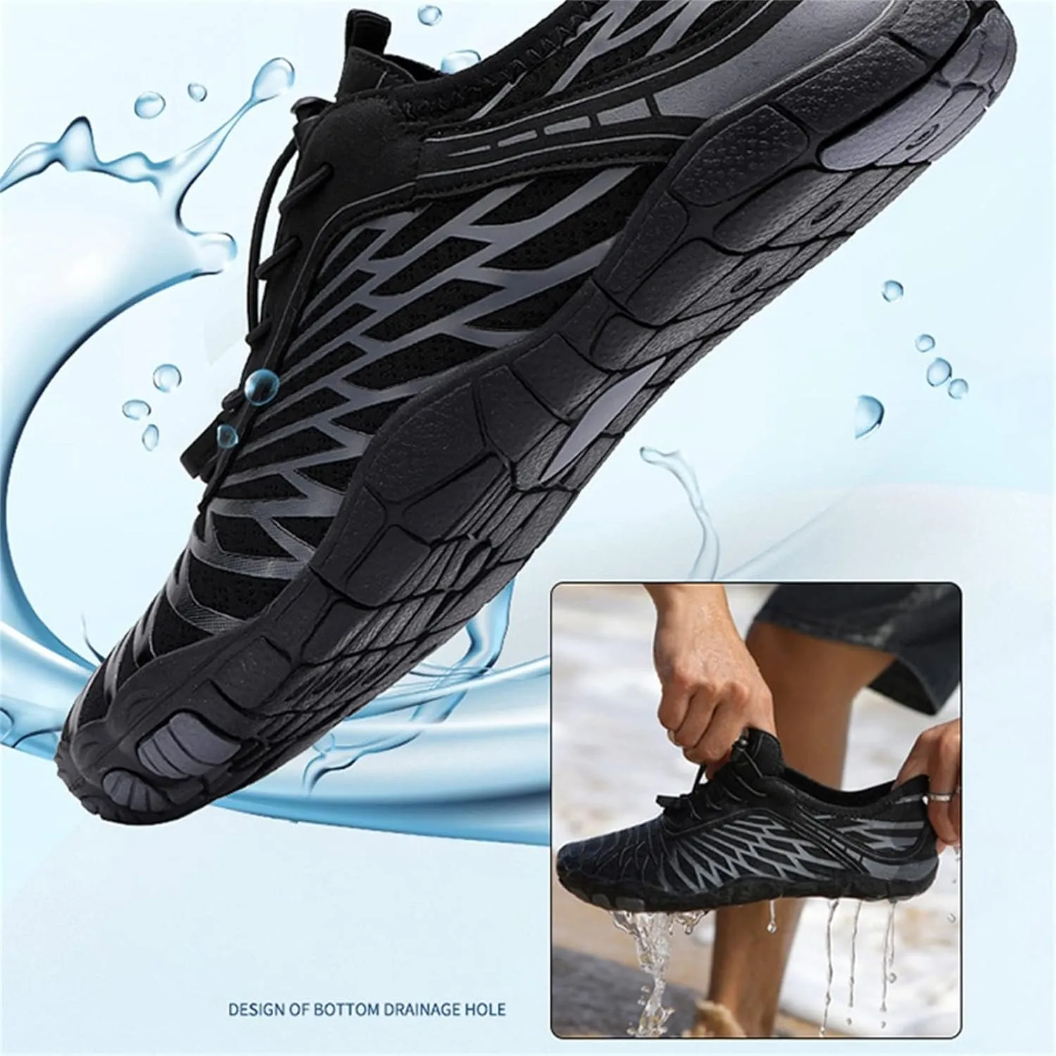 Barefoot Shoes for Women Waterproof Trail Running Non-Slip Hike Barefoot Footwear Womens Hiking Quick Drying Shoes with Wide Toe Box