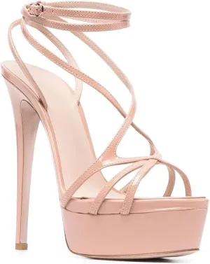 bbruriy Womens Platform High Heel Sandals Sexy Ankle Strap Slingback Stiletto Sandals Open Toe Strappy Pumps Shoes for Party Event Night Dress 5.9 Inch