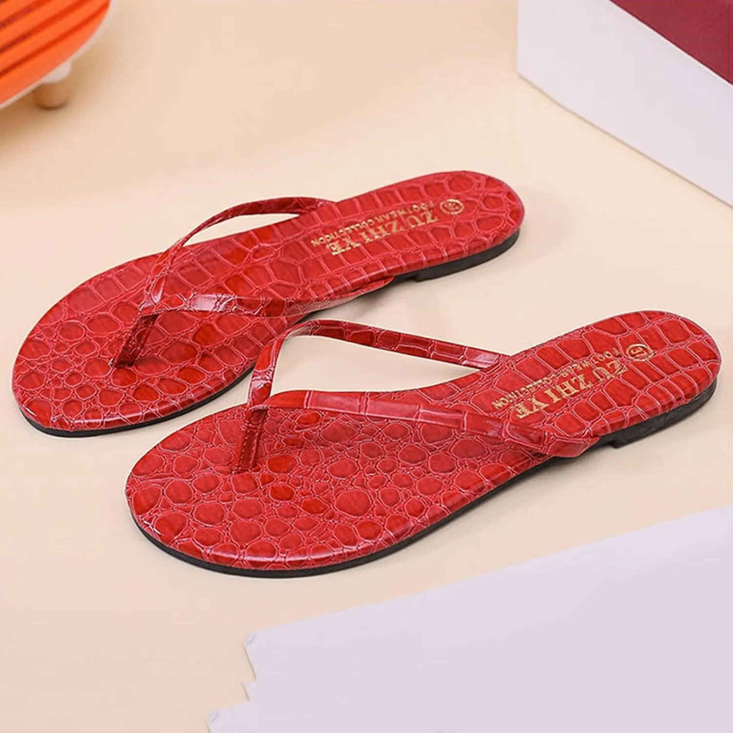 Beach Sandals for Woman Flip Flops with Arch Support for Women Comfortable Beach Thong Sandals with Arch Support