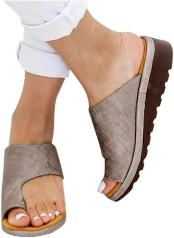 Beach Sandals for Women Summer,2020 Fashion Women Comfy Toe Ring Wedge Sandals Shoes Summer Beach Travel Shoes Comfortable Flip Flop Shoes