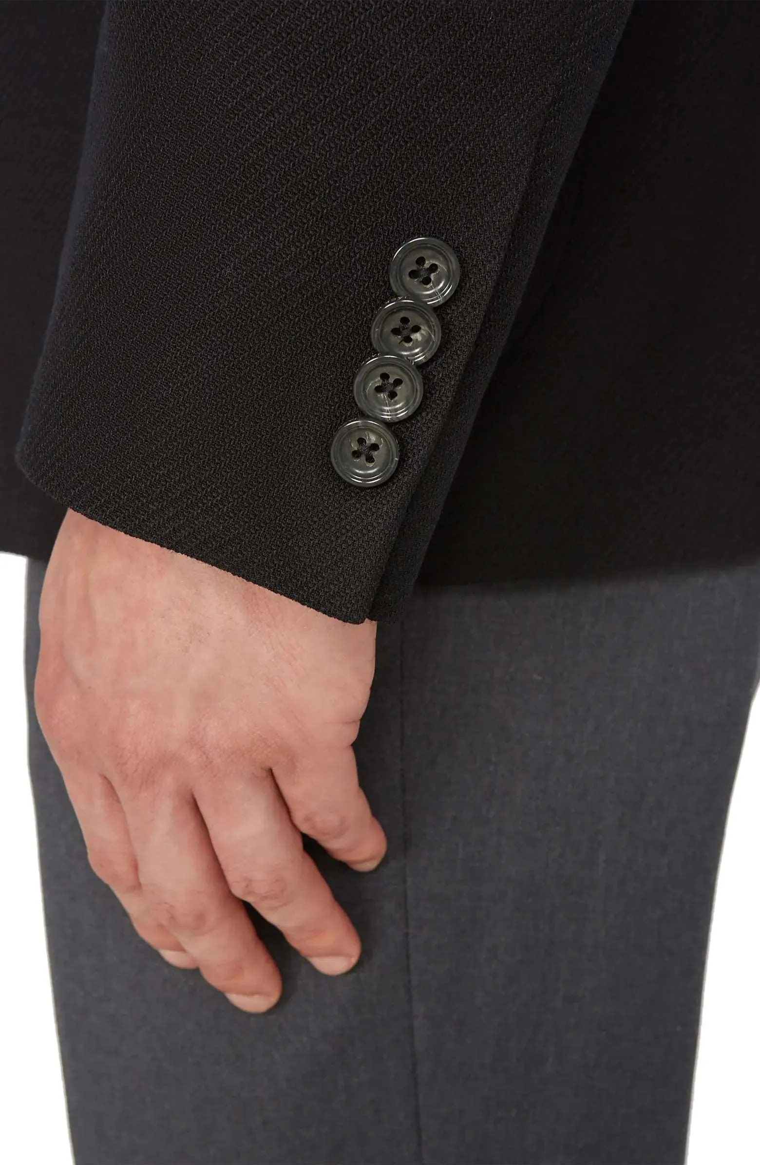 Black Comfortwear Queens Contemporary Fit Unconstructed Knit Sport Coat - Jack Victor