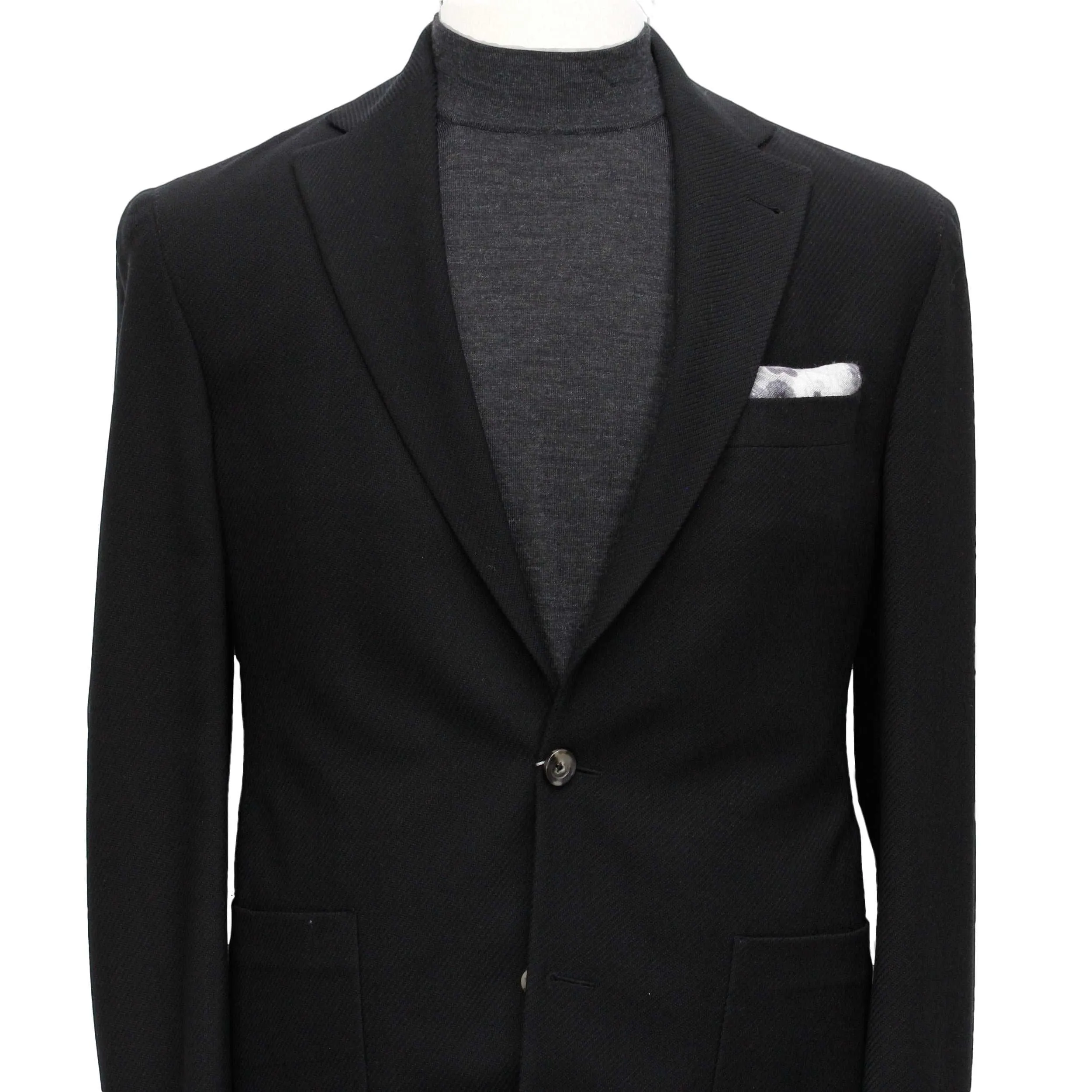 Black Comfortwear Queens Contemporary Fit Unconstructed Knit Sport Coat - Jack Victor