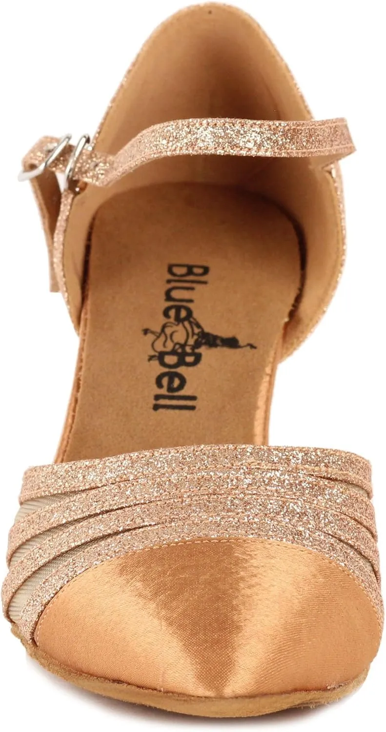 BlueBell Shoes Handmade Women's Ballroom Salsa Wedding Competition Dance Shoes Wendy 2.5" Heel