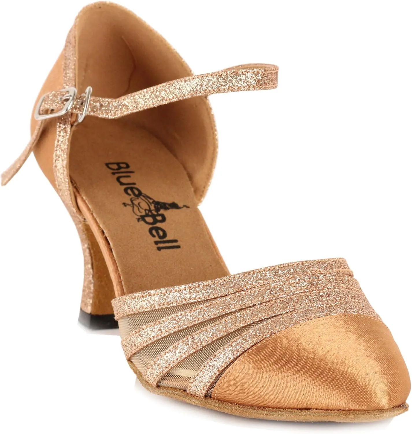 BlueBell Shoes Handmade Women's Ballroom Salsa Wedding Competition Dance Shoes Wendy 2.5" Heel
