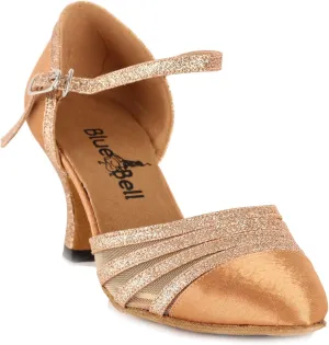 BlueBell Shoes Handmade Women's Ballroom Salsa Wedding Competition Dance Shoes Wendy 2.5" Heel