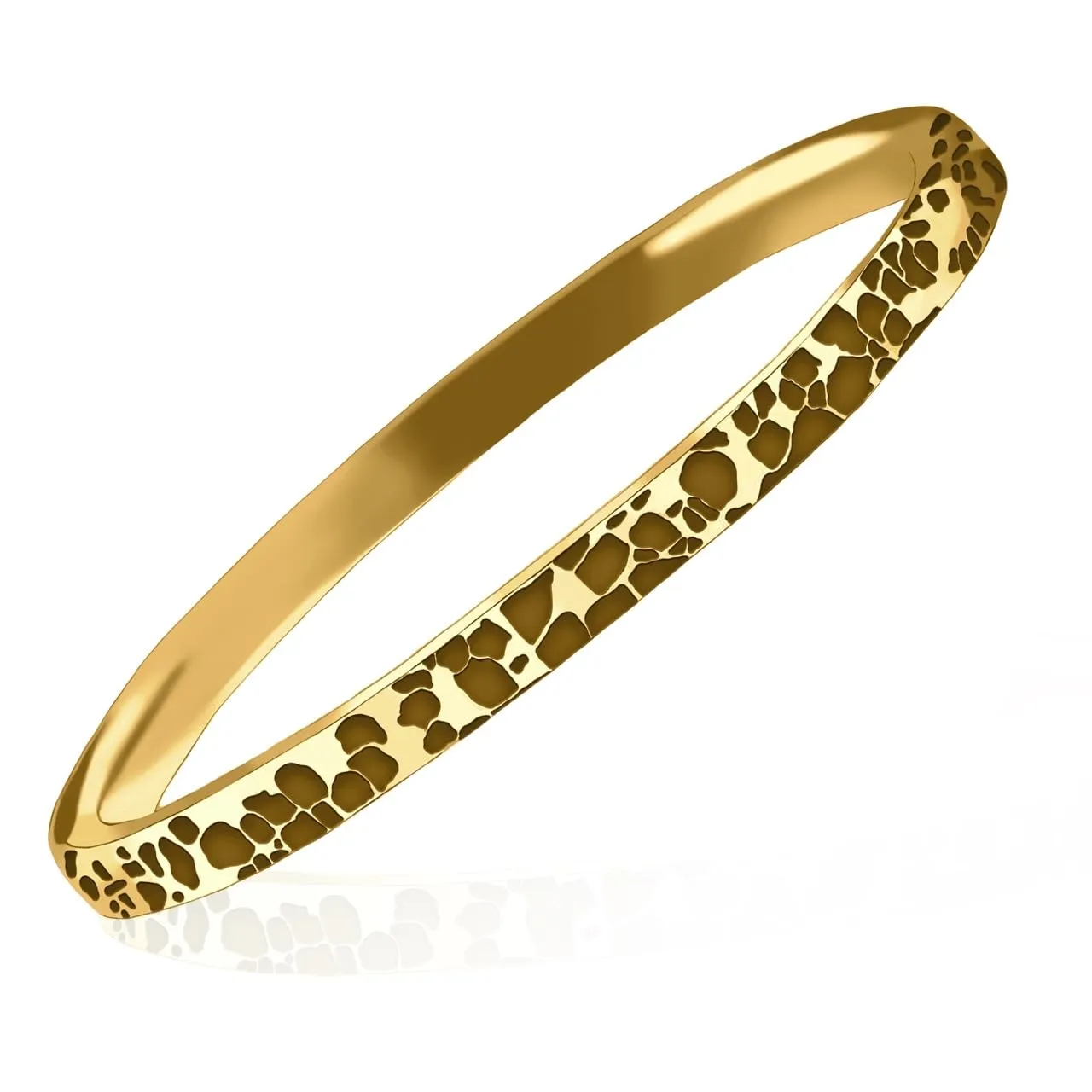 Boulder Stacking Ring | Brutalist Rough Rocky Stone Rugged Hammered Stackable Rings | USA Sizes 2-12 (2, 14K Gold Fill)