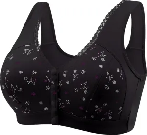 Bras for Women No Underwire Push Up Bras for Women Pack No Underwire Women's Bras Plus Size Front Closure Bras