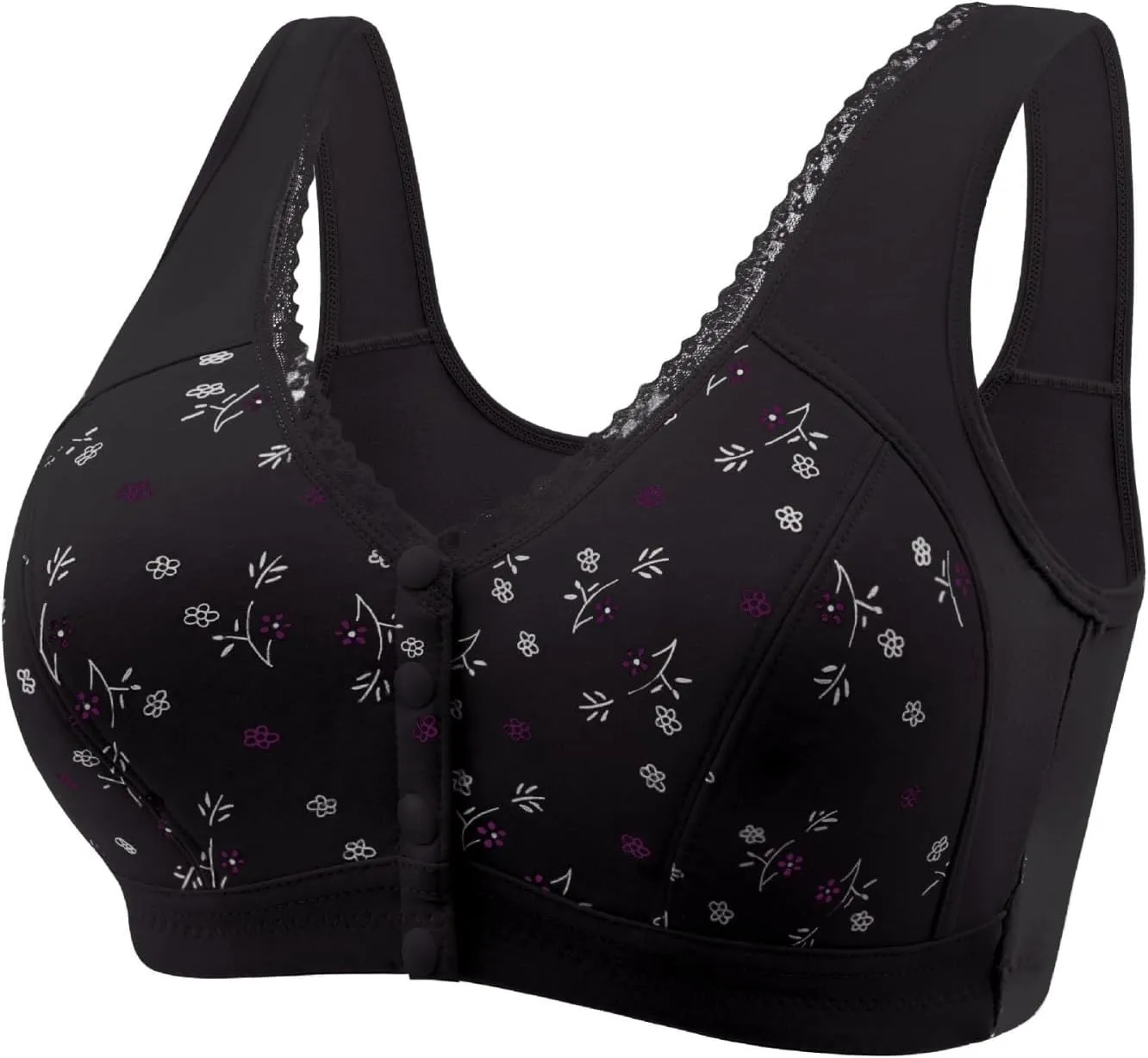 Bras for Women No Underwire Push Up Bras for Women Pack No Underwire Women's Bras Plus Size Front Closure Bras