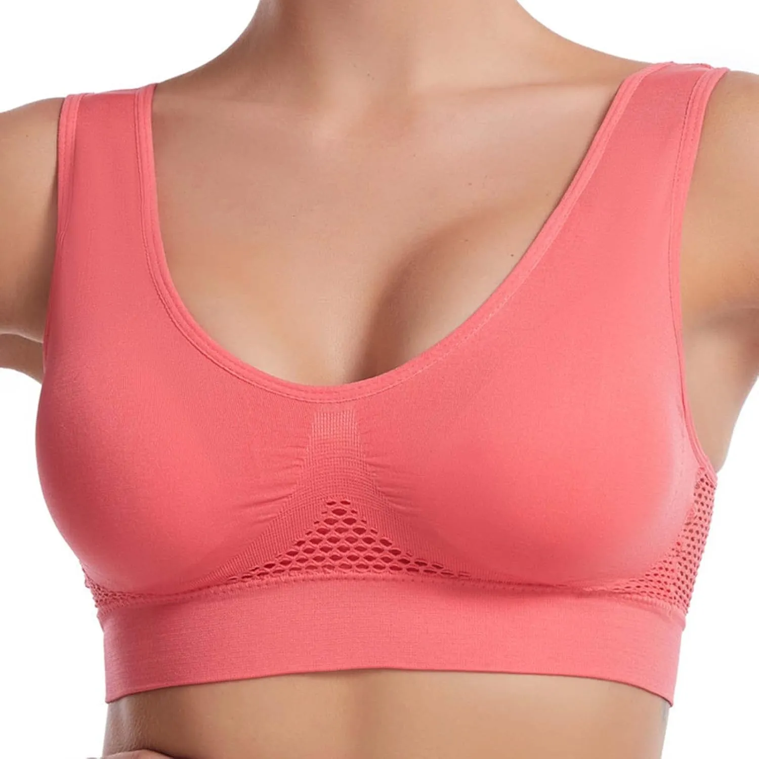 Bras for Women Wirefree Bra Adjustable Straps Everyday Bras Padded Sleeping Bra Bralettes