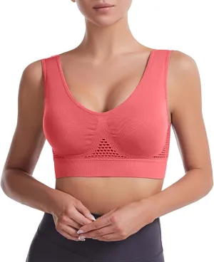Bras for Women Wirefree Bra Adjustable Straps Everyday Bras Padded Sleeping Bra Bralettes