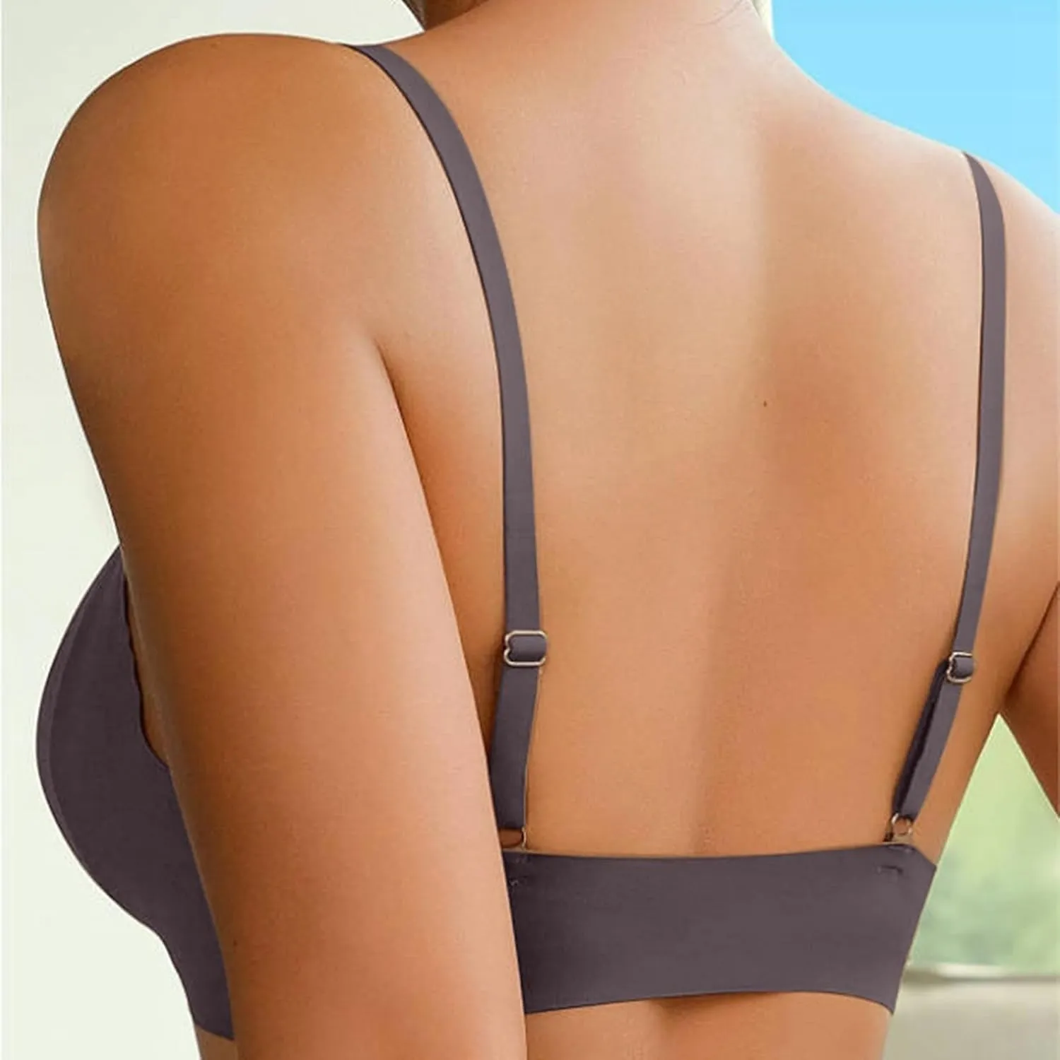 Bras for Women Wirefree Bras Adjustable Straps Everyday Bra Padded Stretch Bra