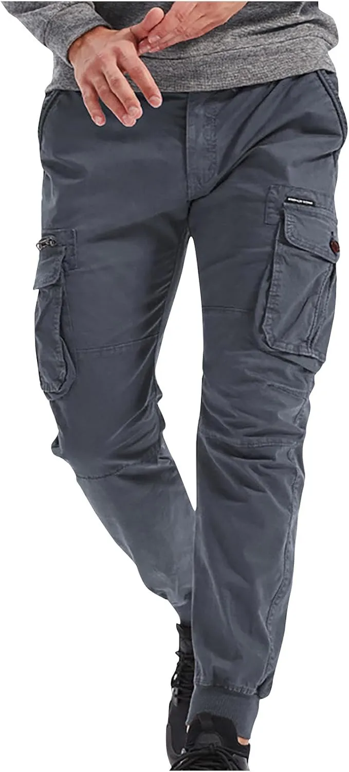 Cargo Pants for Men Chino Combat Sweatpants Mens Hiking Sports Tapered Joggers Manly Tactical Pants Multic Pockets
