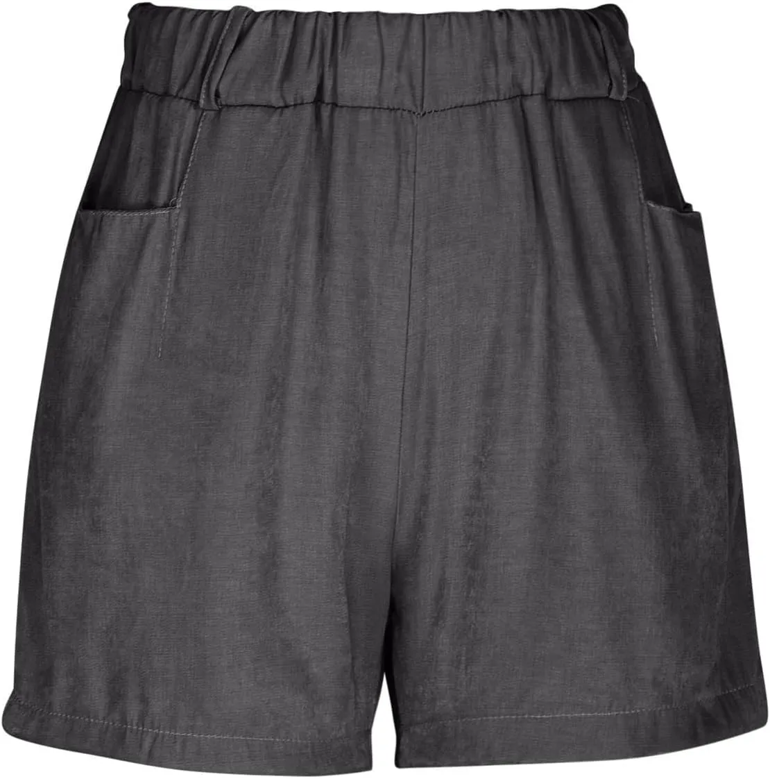 Casual Linen Shorts for Women High Waisted Wide Leg Drawstring Shorts Summer Embroidery Beach Shorts 2025 Outfit