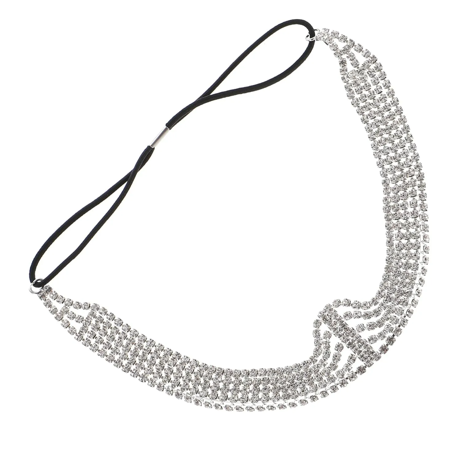 Charming Rhinestone Hair Chain for Brides Multi Hairband Elegant Hair Jewelry Headdress Lightweight Stylish Accessory for Weddings Bridal Look Chic Design