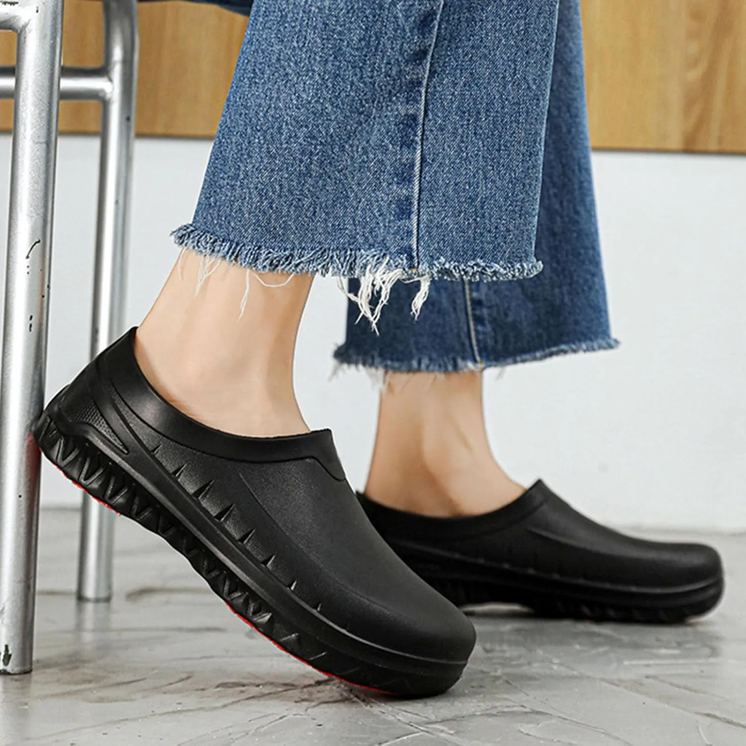 Chef Shoes Non Slip Clogs Work Kitchen Shoes Zapatos De Chef for Mens Slippers Size 15wide