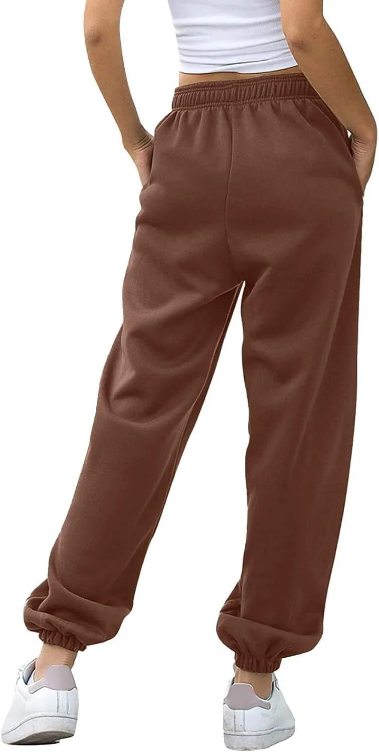 Cinch Bottom Sweatpants 2024 Women's Casual High Waisted Pockets Joggers Sport Workout Active Baggy Lounge Trousers