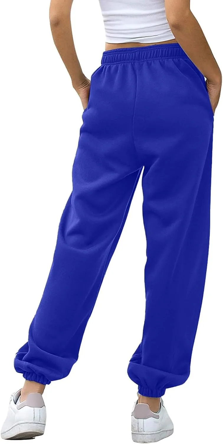 Cinch Bottom Sweatpants 2024 Women's Casual High Waisted Pockets Joggers Sport Workout Active Baggy Lounge Trousers