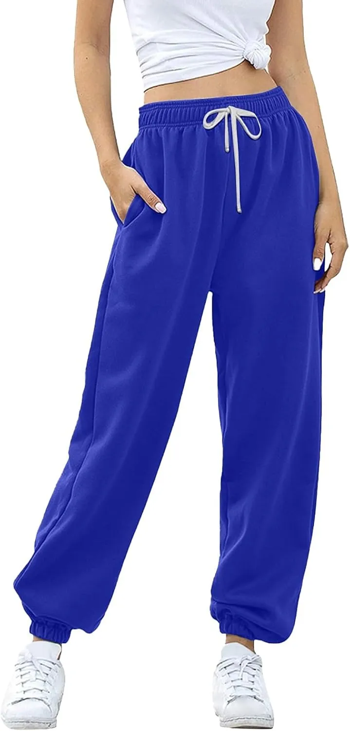 Cinch Bottom Sweatpants 2024 Women's Casual High Waisted Pockets Joggers Sport Workout Active Baggy Lounge Trousers