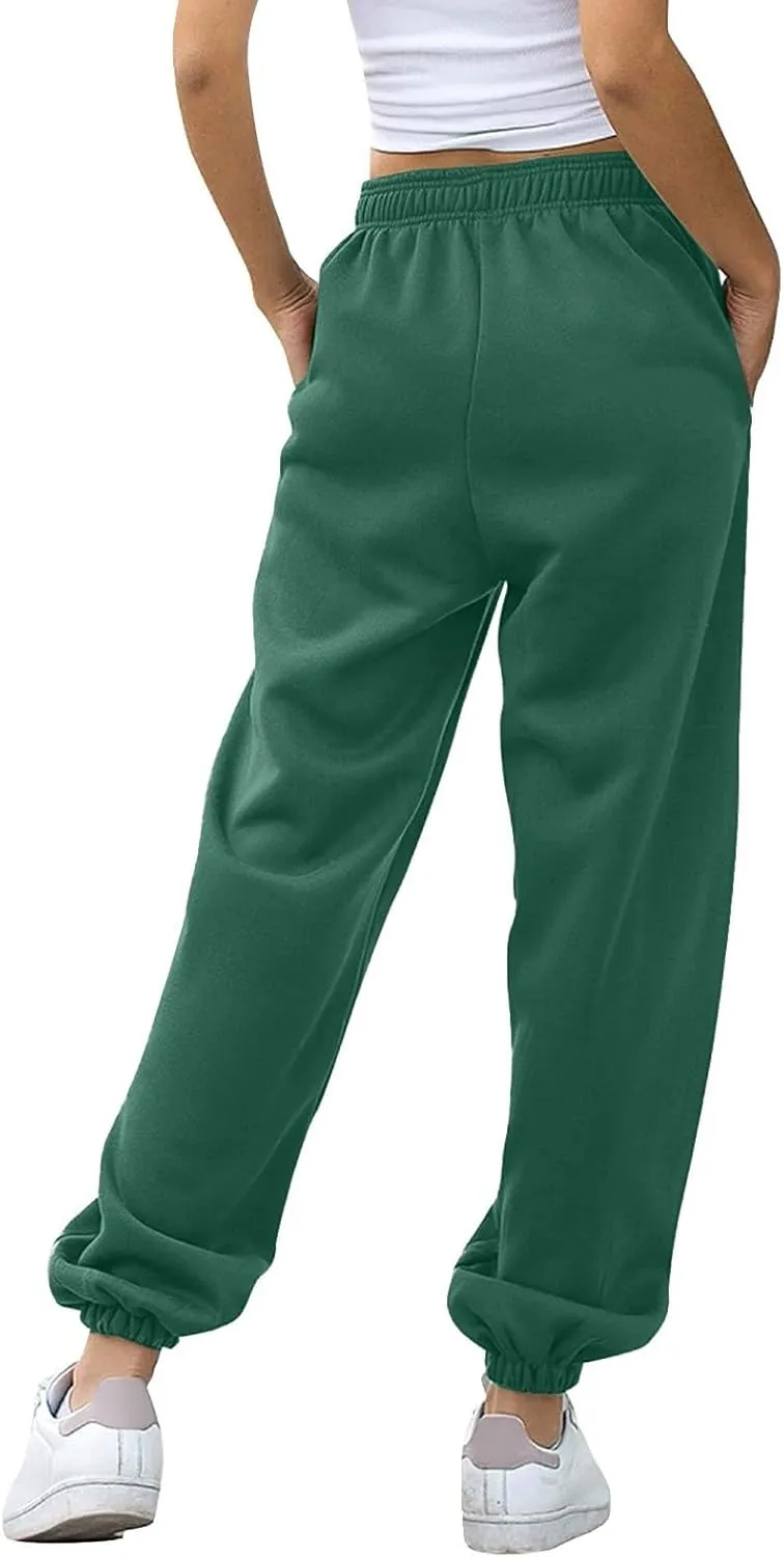 Cinch Bottom Sweatpants 2024 Women's Casual High Waisted Pockets Joggers Sport Workout Active Baggy Lounge Trousers