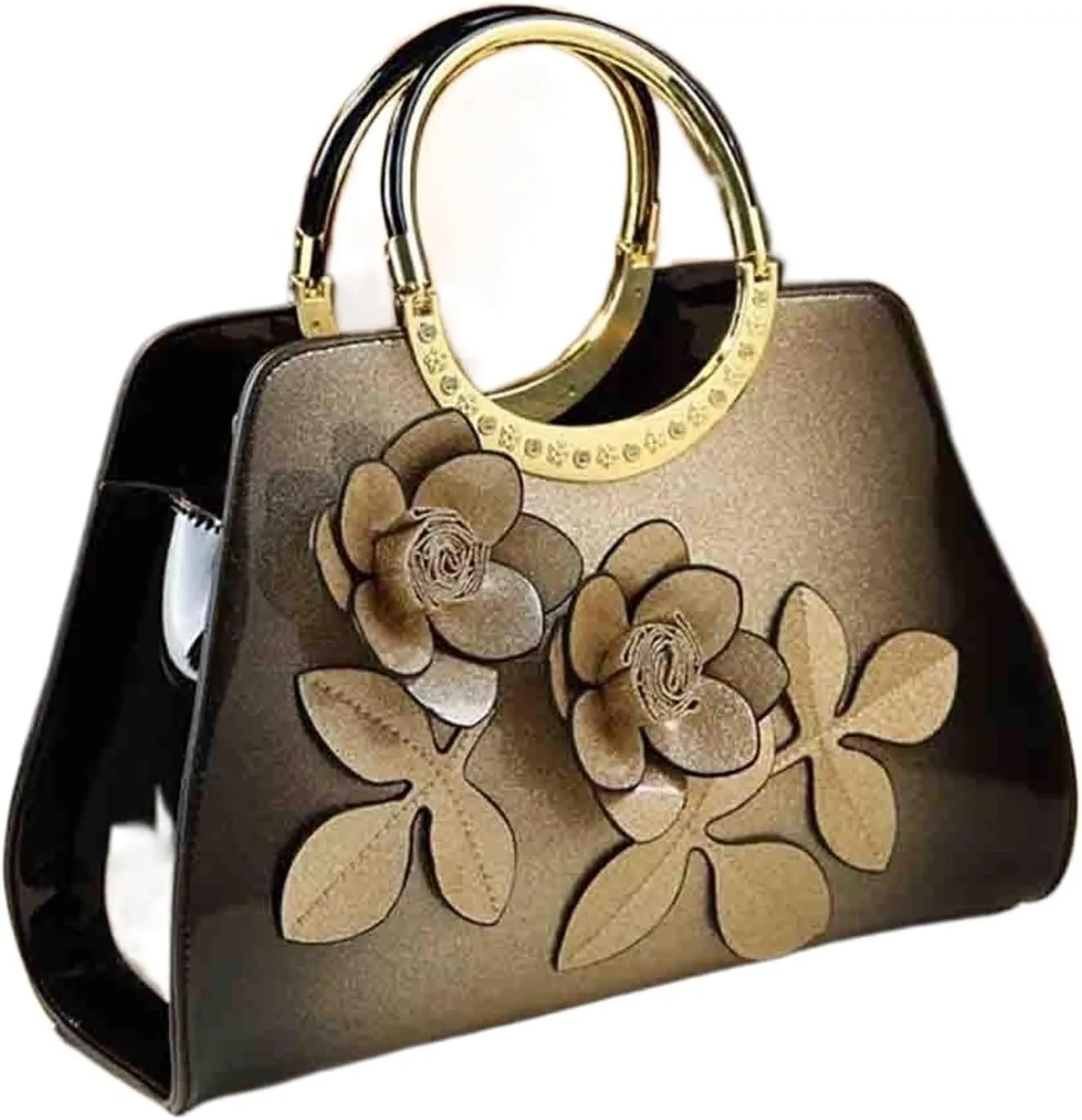 Clutch Purses for Women Elegant Floral Appliqu Casual Tote Bag for Women Stylish Madam Handle Handbag for Dinner Parties