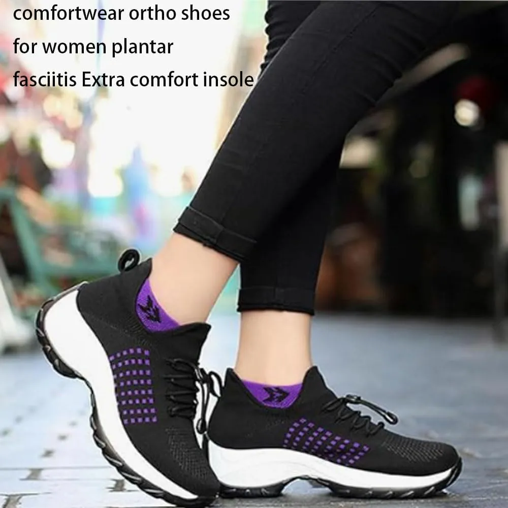 Comfort Wear Orthowear Shoes for Women, Ortho Stretch Cushion Shoes for Women, Walking Stretch Cushion Nurse