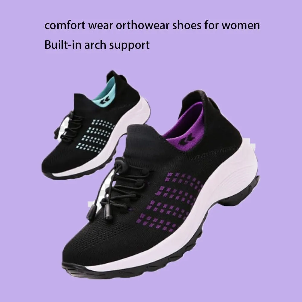 Comfort Wear Orthowear Shoes for Women, Ortho Stretch Cushion Shoes for Women, Walking Stretch Cushion Nurse