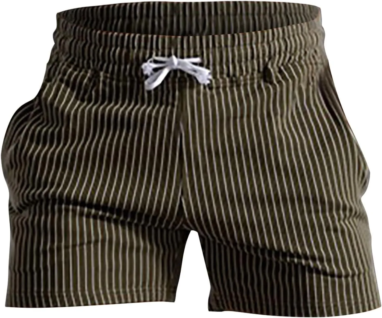 CRNTCEM Men's Gym Workout Cotton Shorts Quick Dry Exercise Tennis Athletic Running Shorts Drawstring Knitted Lounge Shorts