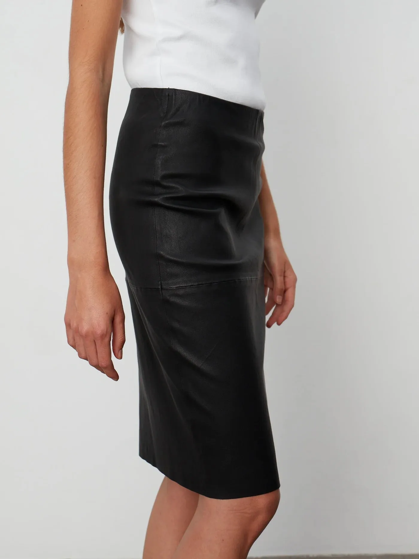 Day Birger Et Mikkelson Sadie Leather Skirt in Black