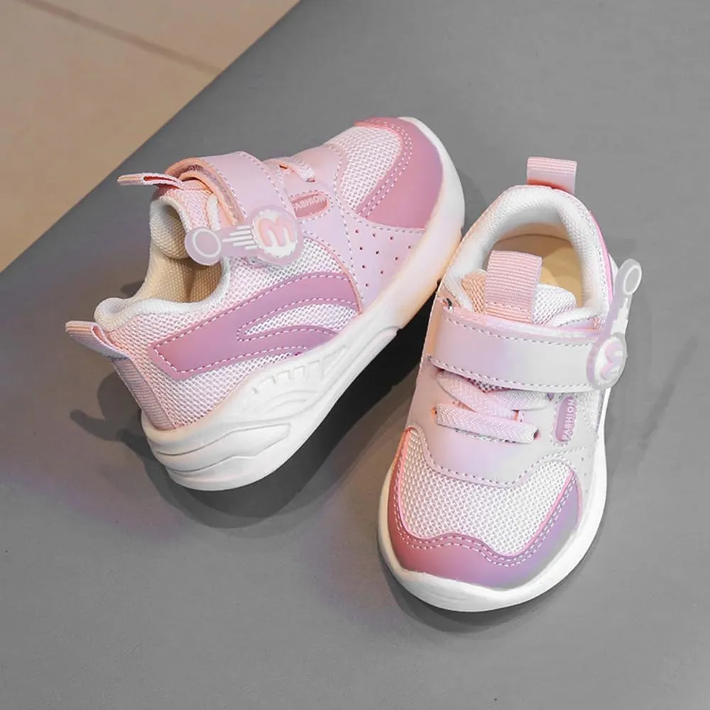 DEEKEY Toddler Boys Girls Tennis Barefoot Shoes Preschool Non Slip Lightweight Breathable First Walking Shoes Running Outdoor Shoes