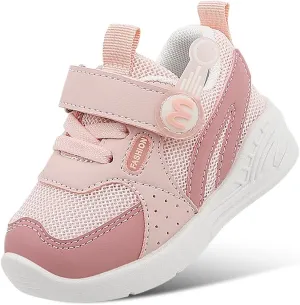 DEEKEY Toddler Boys Girls Tennis Barefoot Shoes Preschool Non Slip Lightweight Breathable First Walking Shoes Running Outdoor Shoes