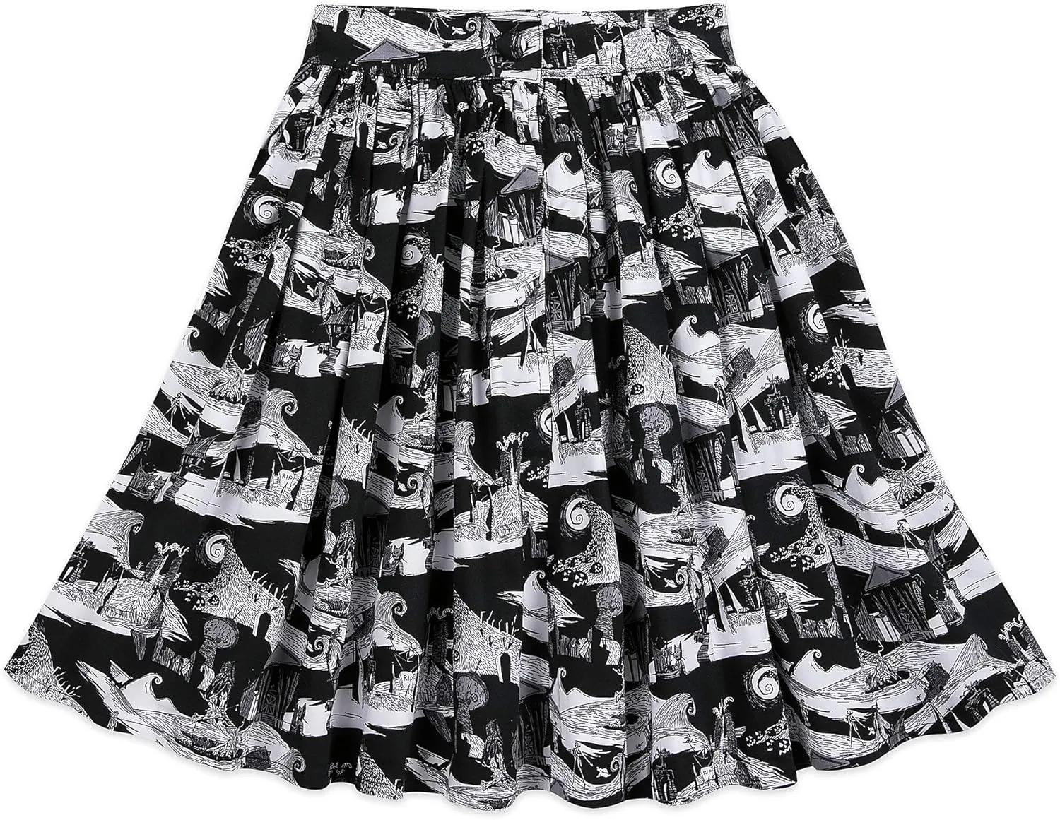 Disney The Nightmare Before Christmas Pleated Skirt Black