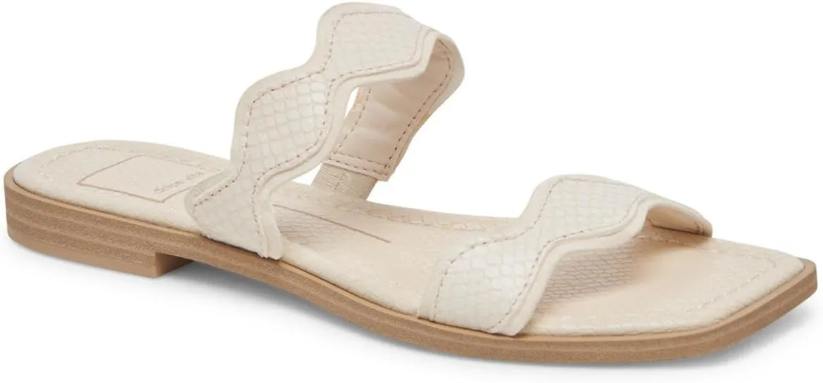 Dolce Vita Womens Ilva Low Woven Straw Slide Sandals Beige 12 Medium (B,M)