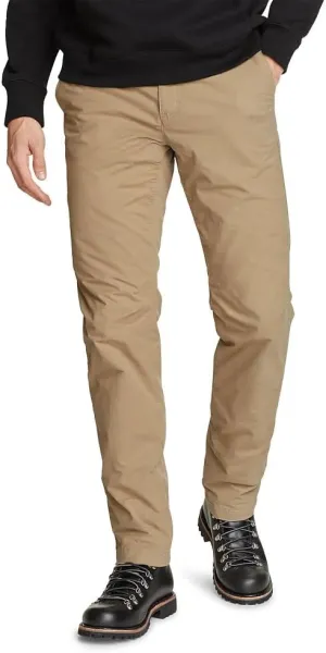 Eddie Bauer Men's Voyager Flex Fleece-Lined Chino Pants